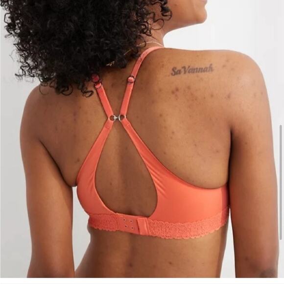 NWT AERIE REAL SUNNIE FULL COVERAGE LIGHTLY LINED
BLOSSOM LACE BRA - Picture 5 of 7